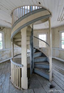 Stairs to Zoar Hotel cupola
